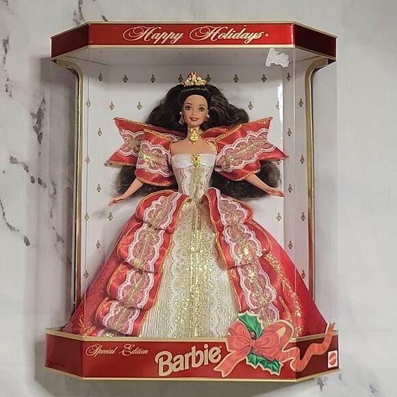 Barbie Other - 1997 Vintage Happy Holidays Barbie Special Edition 10th Anniversary